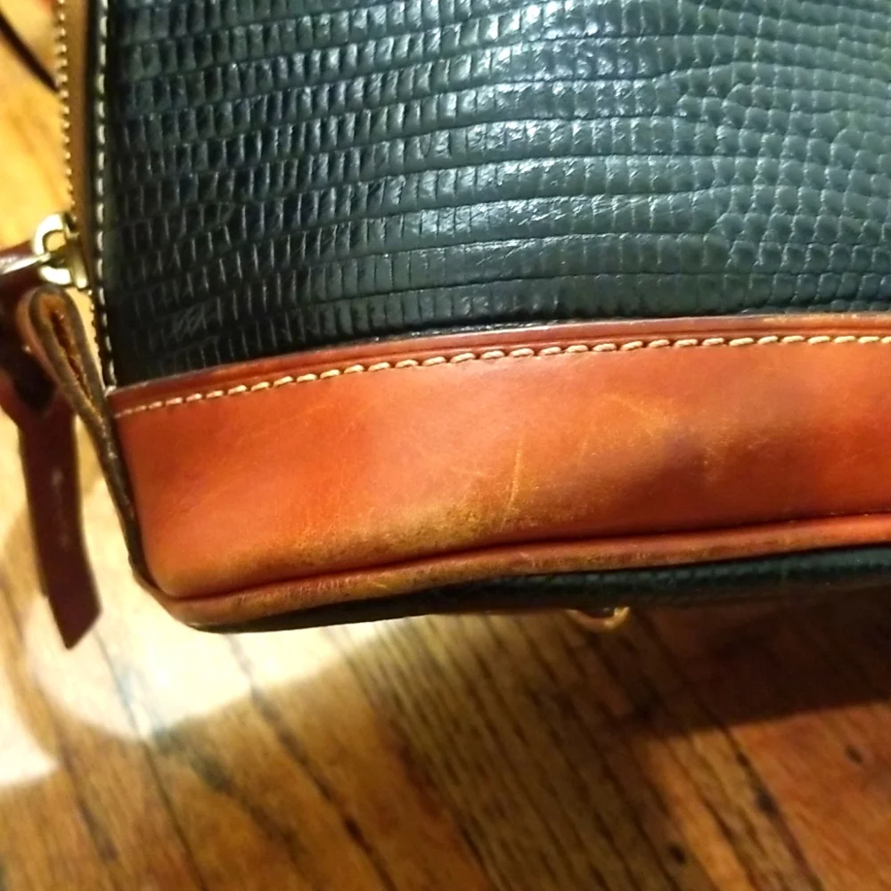 Dooney & Bourke Textured Leather Zip Satchel